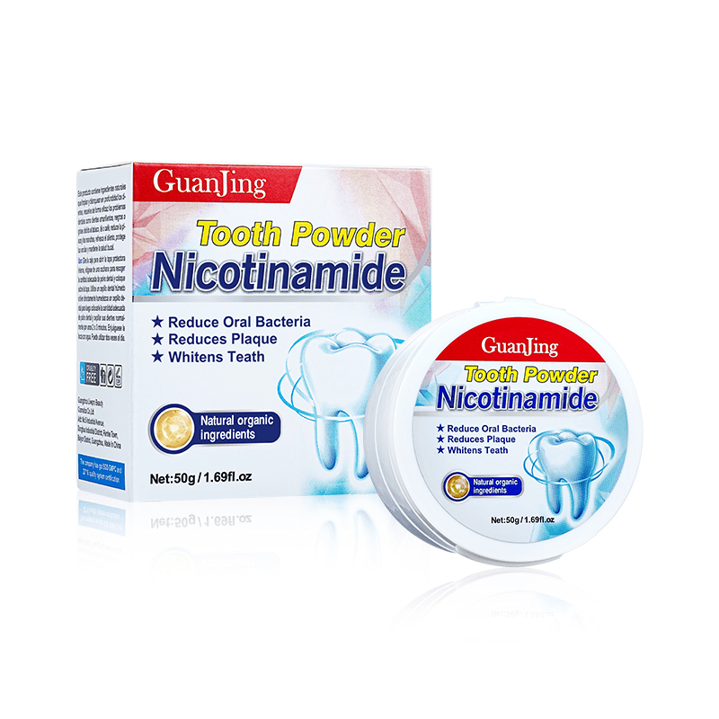 GUANJING Зубной порошок от воспалений антибактериальный НИАЦИНАМИД Nicotinamide Tooth Powder, 50 г