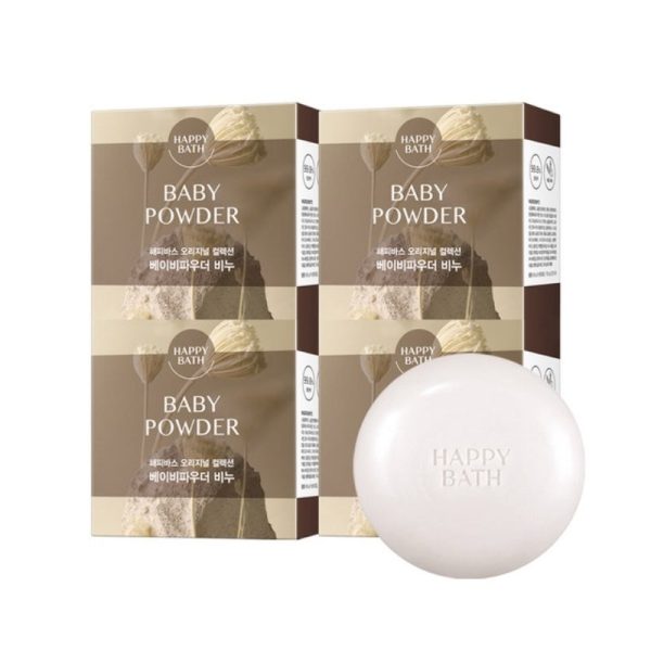 Happy Bath Original Collection Baby Powder Bar Soap Мыло/лица и тела с ароматом детской присыпки90гр