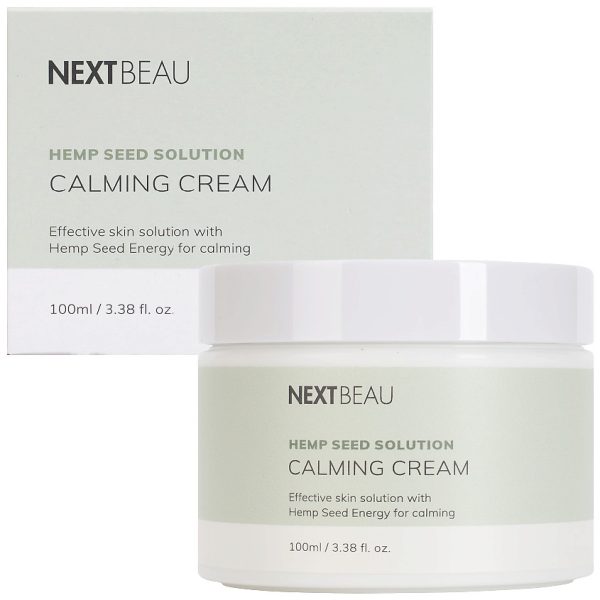 NEXTBEAU Крем успокаивающий с маслом семян конопли - Hemp seed solution calming cream, 100мл