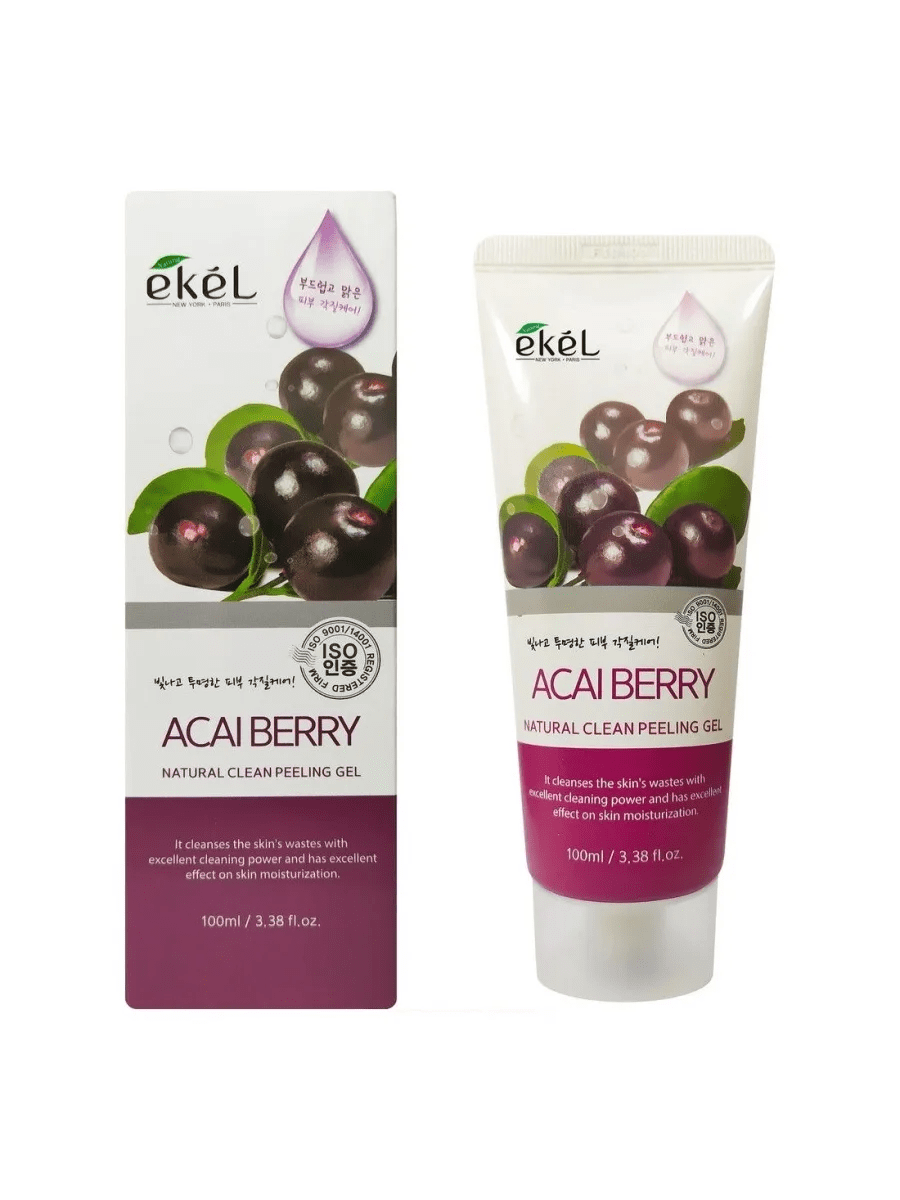 Ekel Пилинг-скатка с экстрактом ягод асаи - Natural clean peeling gel acai berry, 100мл Ekel Пилинг-скатка с экстрактом ягод асаи - Natural clean peeling gel acai berry, 100мл