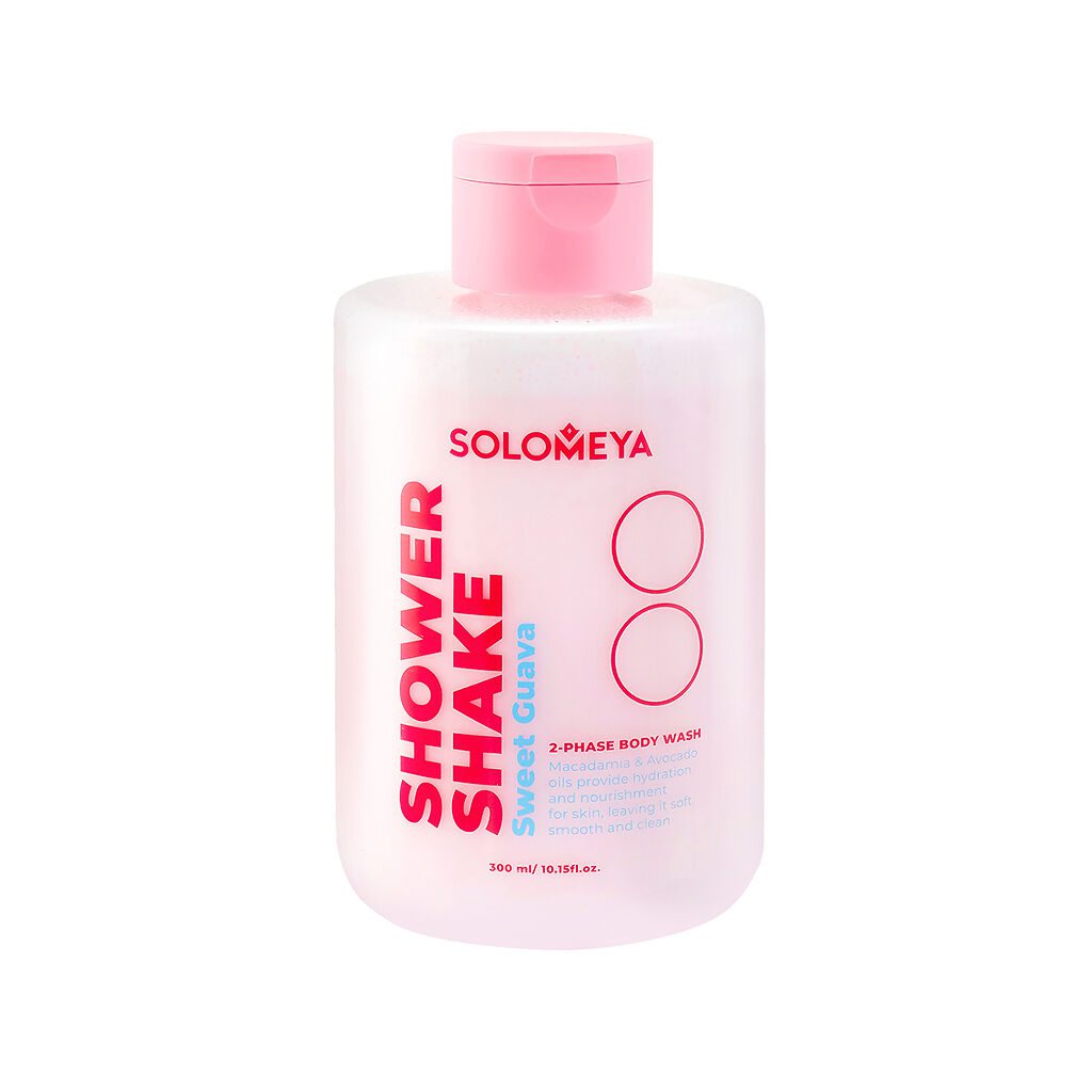 SOLOMEYA Гель-шейк для душа СЛАДКАЯ ГУАВА Shower Shake Sweet Guava, 300 мл