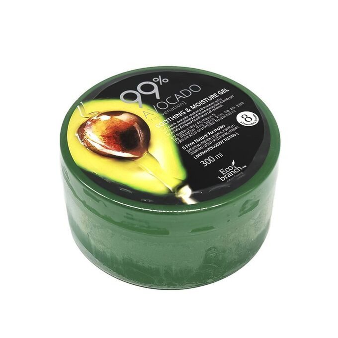 Eco Branch Avocado Soothing Moisture Gel, Успокаивающий гель для тела с авокадо 99 % 300 мл