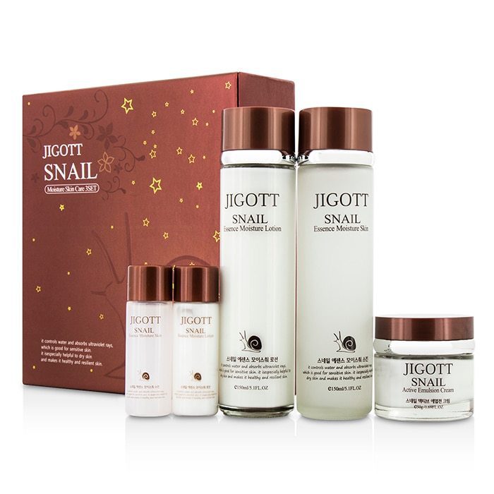 JIGOTT Набор уходовый с улиткой  JIGOTT SET SNAIL ESSENCE MOISTURE SKIN CARE 3SET