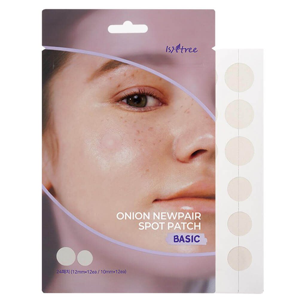 IsNtree Успокаивающие точечные патчи от воспалений с красным луком Onion Newpair Spot Patch Basic