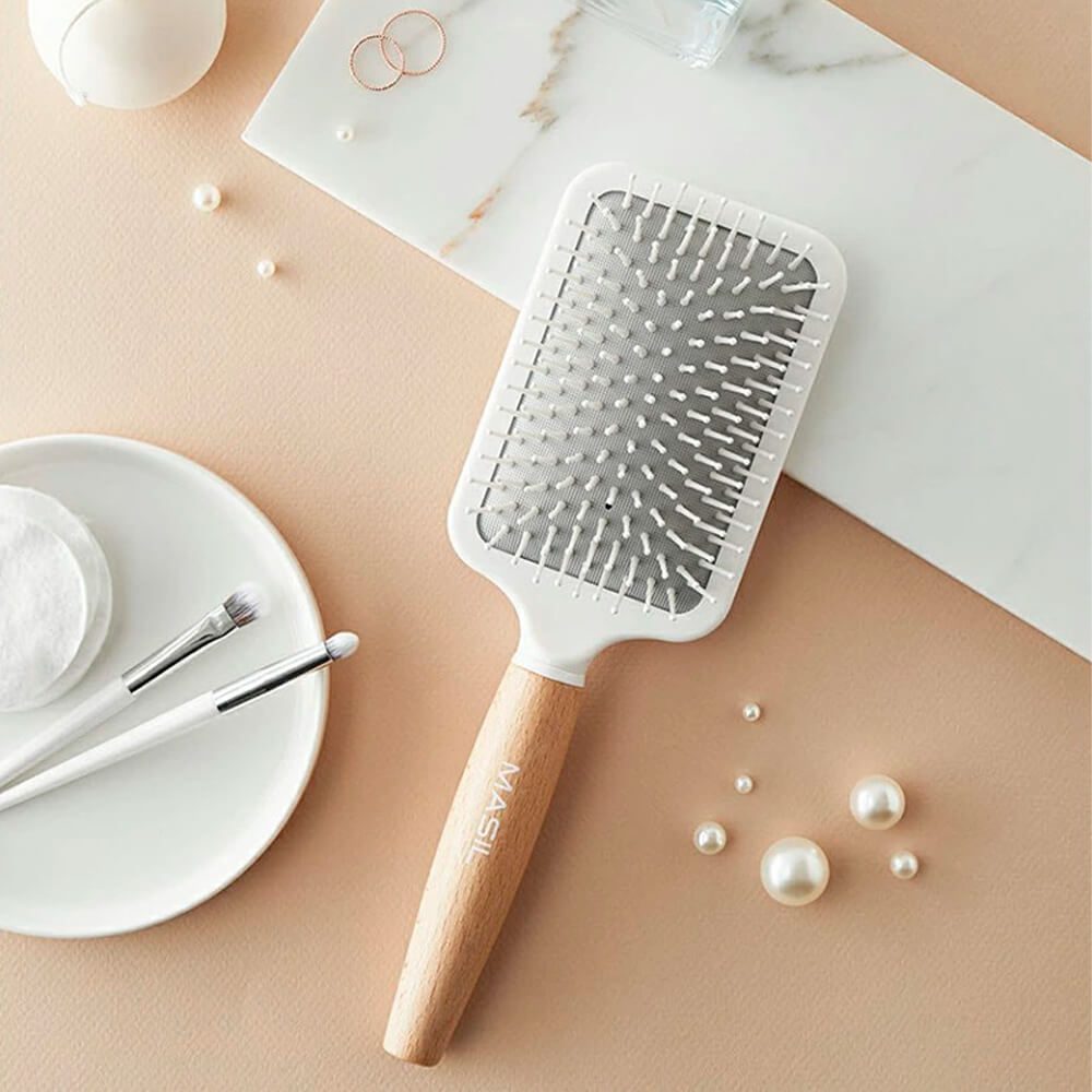 MASIL  Wooden Paddle Brush Деревянная расческа для волос, 160гр