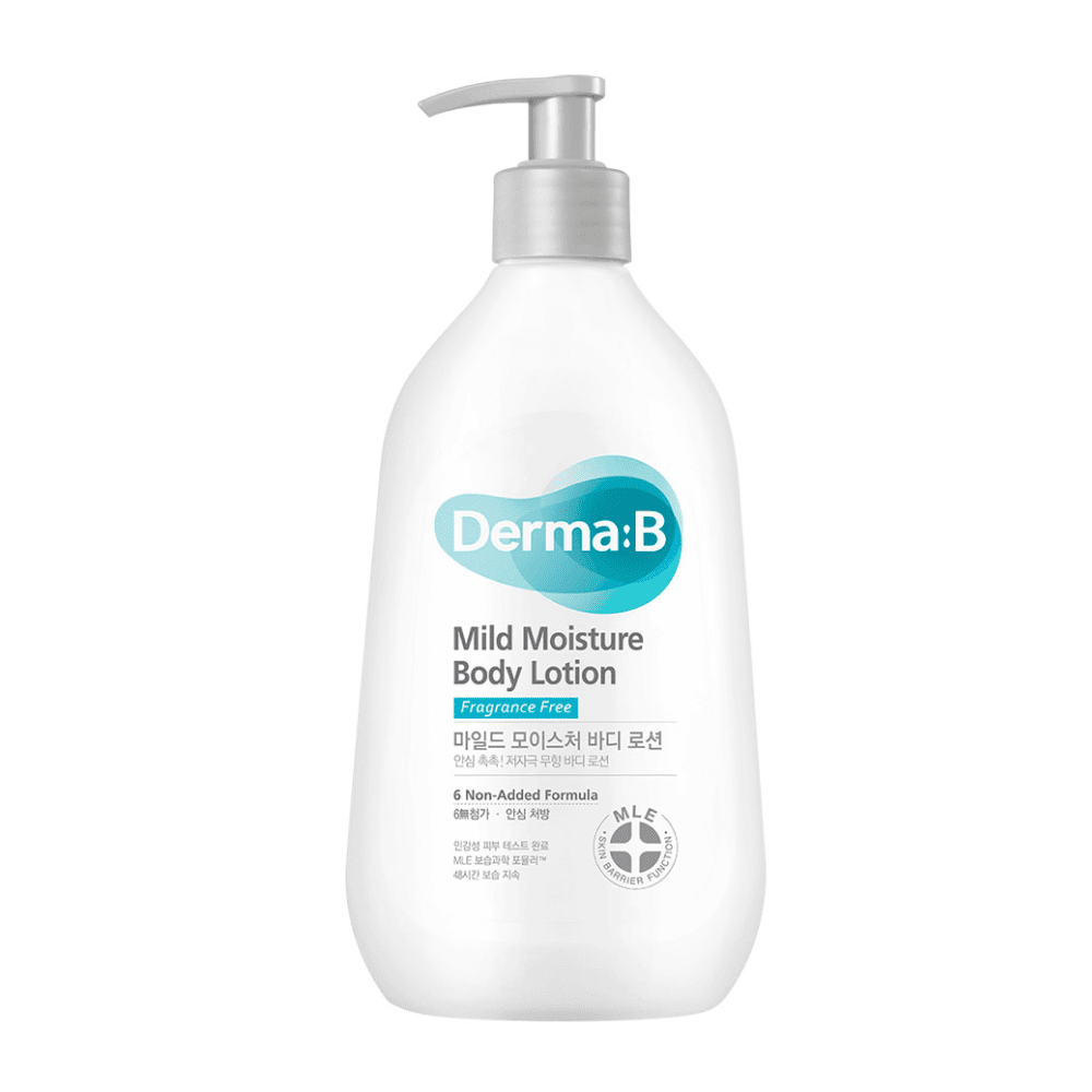Derma:B Mild Moisture Body Lotion — Ламеллярный лосьон для тела для чувствительной кожи, 400ml