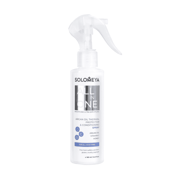SOLOMEYA Спрей-термозащита/волос АРГАНОВОЕ МАСЛО Argan Oil Thermal Protector&Conditioning Spray160мл
