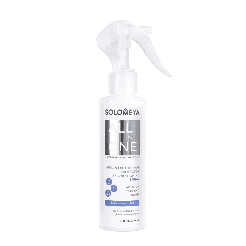 SOLOMEYA Спрей-термозащита/волос АРГАНОВОЕ МАСЛО Argan Oil Thermal Protector&Conditioning Spray160мл