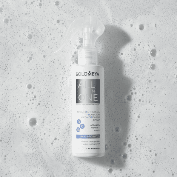 SOLOMEYA Спрей-термозащита/волос АРГАНОВОЕ МАСЛО Argan Oil Thermal Protector&Conditioning Spray160мл