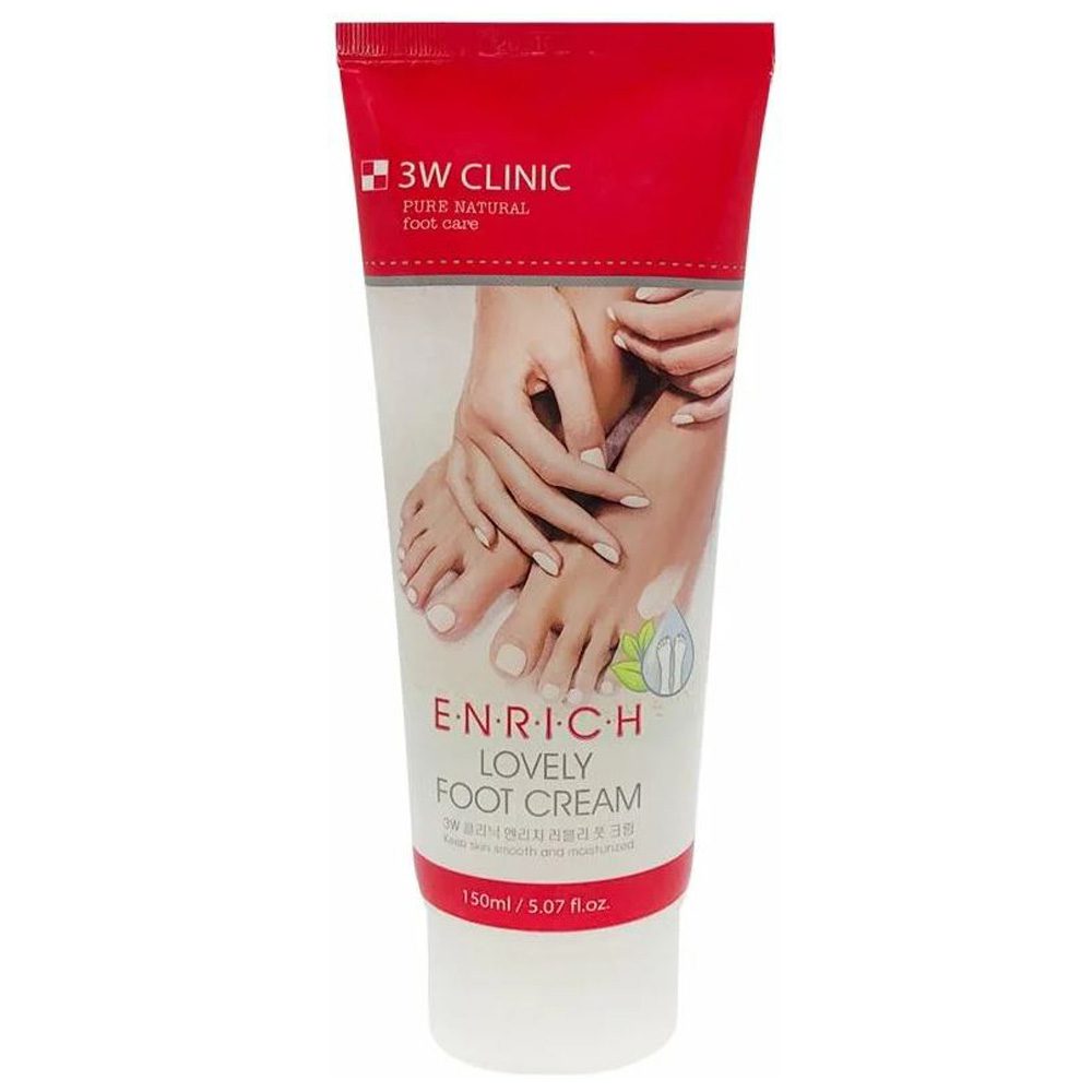 3W Clinic Крем для ног освежающий Enrich lovely Foot Cream 3W Clinic Крем для ног освежающий Enrich lovely Foot Cream