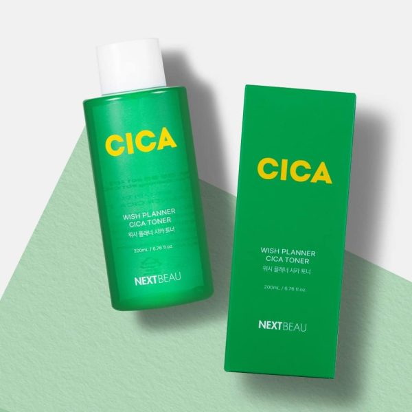NEXTBEAU Восстанавливающий тонер сцентеллой азиатской/Wish Planner Cica Toner 200мл