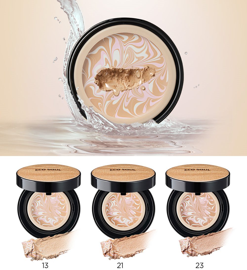 THE SAEM Пудра компактная тональная Eco Soul Essence Foundation Pact 23 Natural Beige(Refill) 12гр