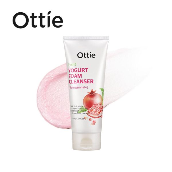 Ottie Fruits Yogurt foam Cleanser Фруктовая йогуртовая пенка для очищения (150 мл) гранат