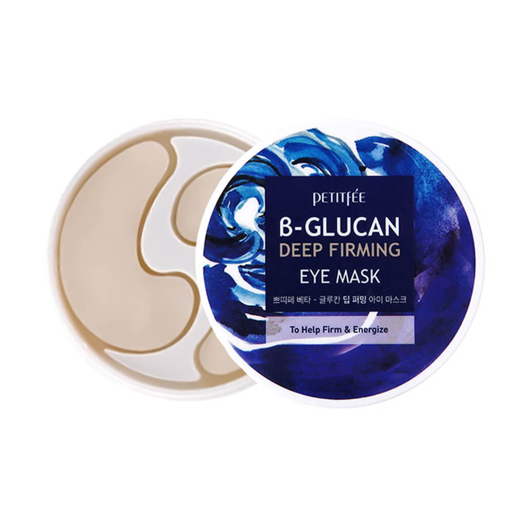 Petitfee Тканевые патчи для век увлажняющие / Beta-Glucan Deep Firming Eye Mask,60шт