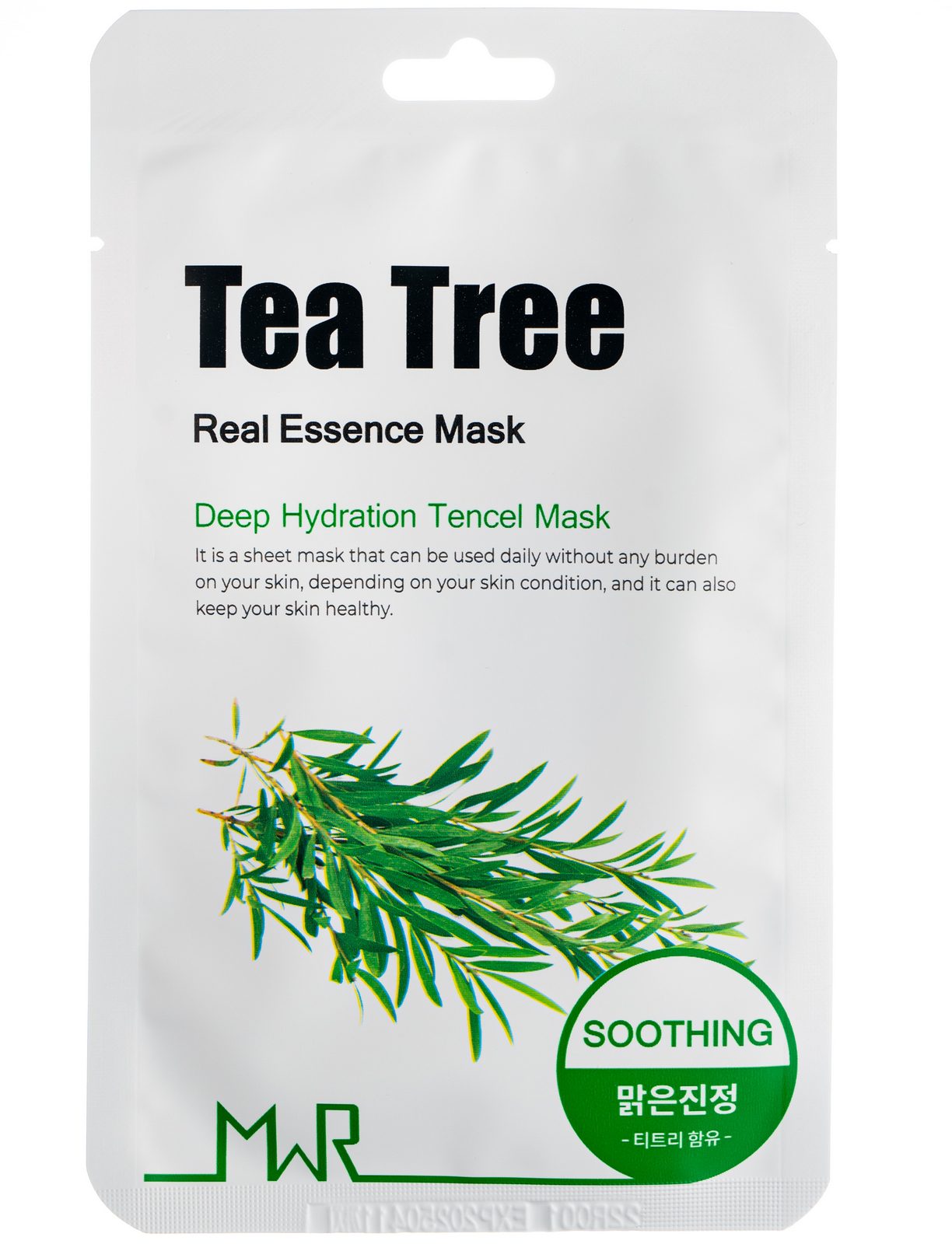 YU.R ME Маска для лица тканевая с экстрактом чайного дерева - MWR tea tree sheet mask, 25г