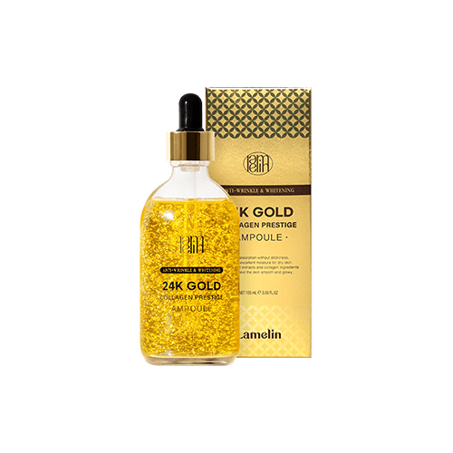 Lamelin 24K Gold Collagen Prestige Ampoule Ампула с коллагеном и золотом 105 ml