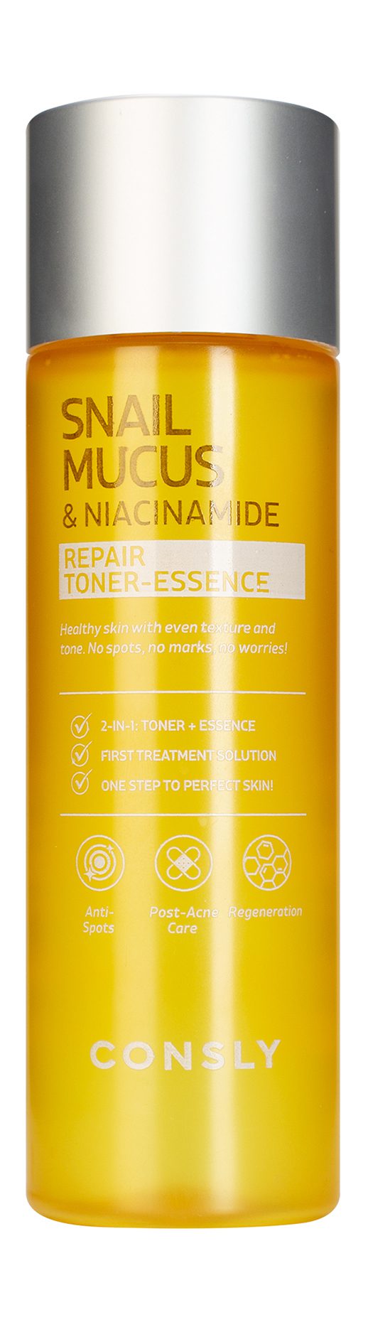 Consly SnailMucusNiacinamideRepairToner-Essence Тонер-эссенция восстан муцин улитки, ниацинамид200мл