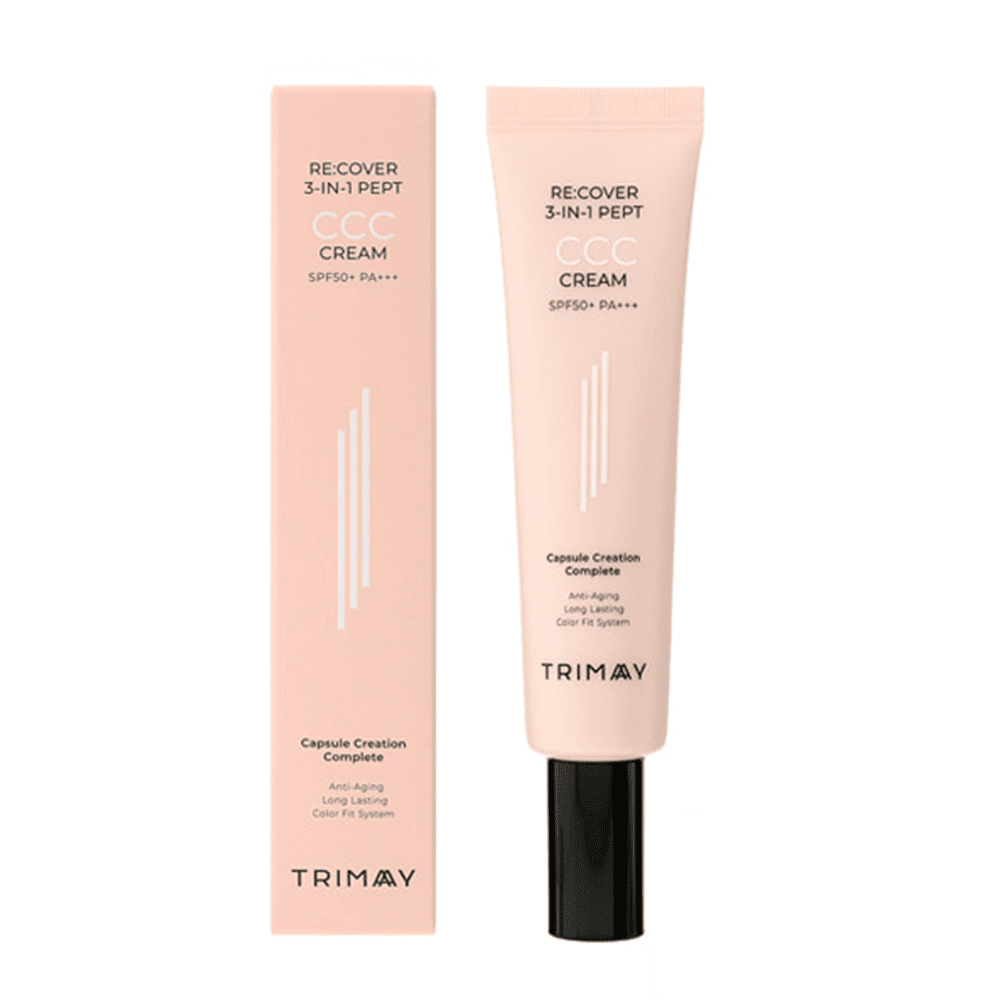 TRIMAY Многофункциональный тональный крем с пептидами Re:cover 3-in-1 Pept CCC Cream SPF50+PA+++