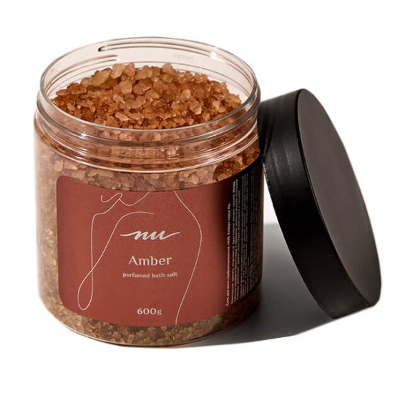 NU Парфюмированная cоль для тела c ароматом/ AMBER (600 гр)