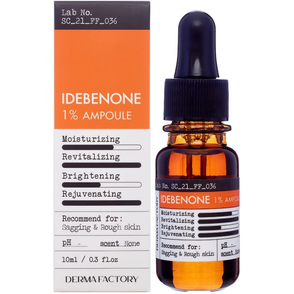 Derma Factory Ампула для лица антивозрастная с идебеноном - Idebenone 1% ampoule, 10мл