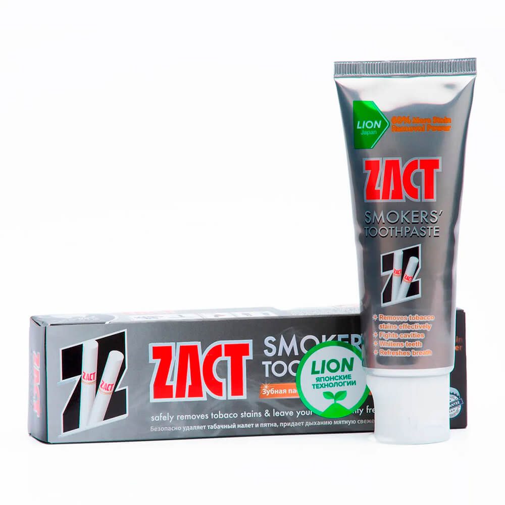 LION  Паста зубная отбеливающая - Zact, 100г