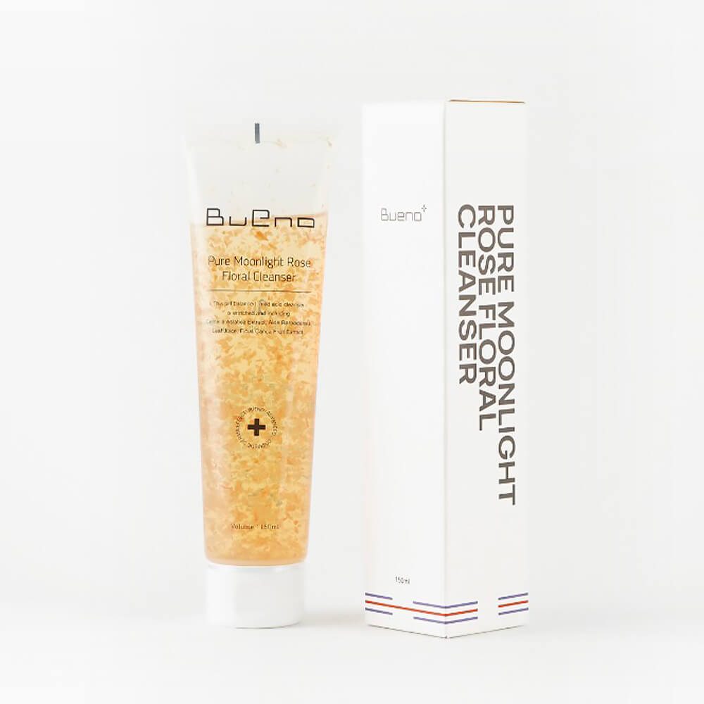 BUENO Гель для умывания успокаивающий ЛЕПЕСТКИ РОЗ Pure Moonlight Rose Floral Cleanser, 150 мл