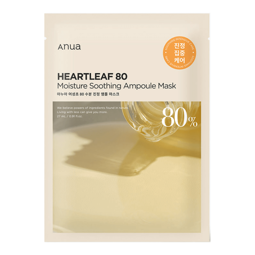ANUA Маска  ампульная увлажняющая/Heartleaf 80 Moisture Soothing Ampoule Mask 27 ml