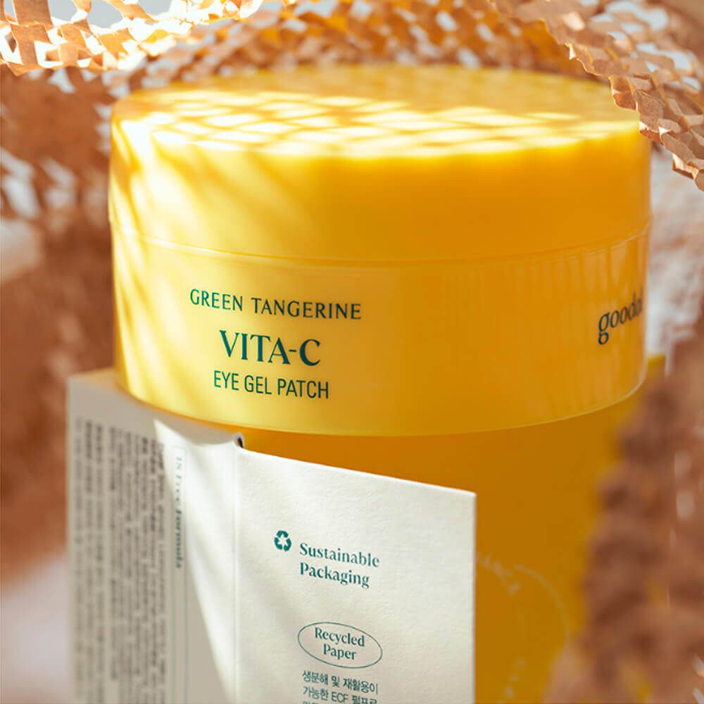 Goodal Green Tangerine Vita C Eye Gel Patch - Осветляющие патчи для век с витамином C 60шт