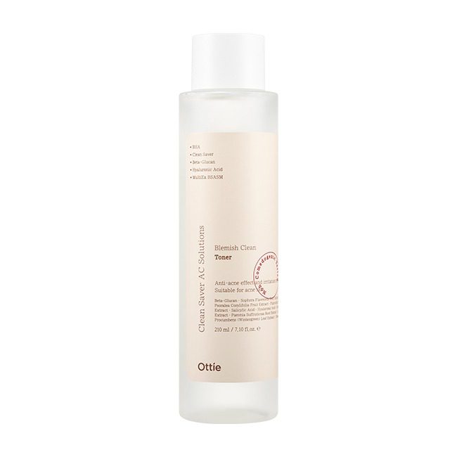 OTTIE Blemish Clean Toner Тонер для проблемной кожи с BHA кислотой (210 мл)