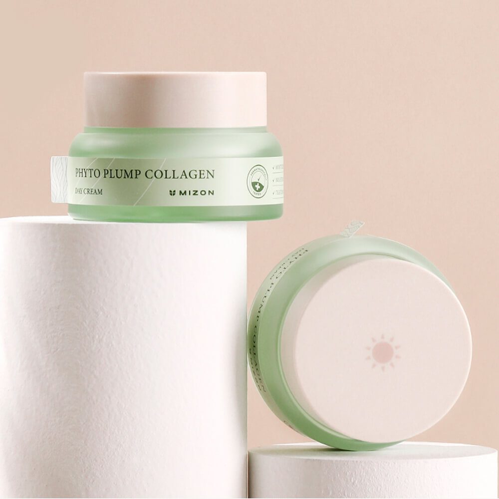 Mizon Крем для лица дневной с фитоколлагеном — phyto plump collagen day cream, 50мл