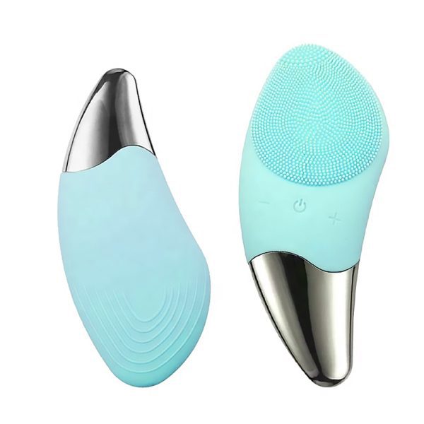 Mezonica Sonic Facial brush (Silicone Guasha) green Электрическая силиконовая ультразвуковая щетка