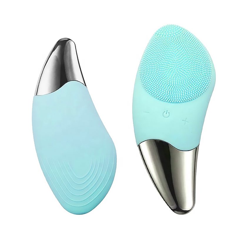 Mezonica Sonic Facial brush (Silicone Guasha) green Электрическая силиконовая ультразвуковая щетка