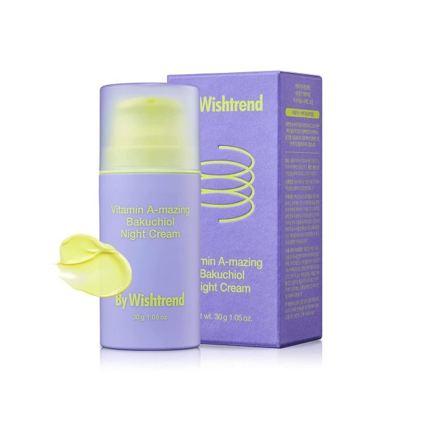 By Wishtrend Крем для лица ночной ретинол и бакучиол/Vitamin A-mazing bakuchiol night cream 30ml