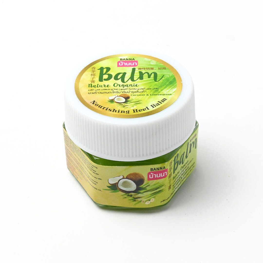 Banna Бальзам для стоп Banna питающий Кокос и Лемонг/Nature Organic Balm Coconut & lemongrass 25g