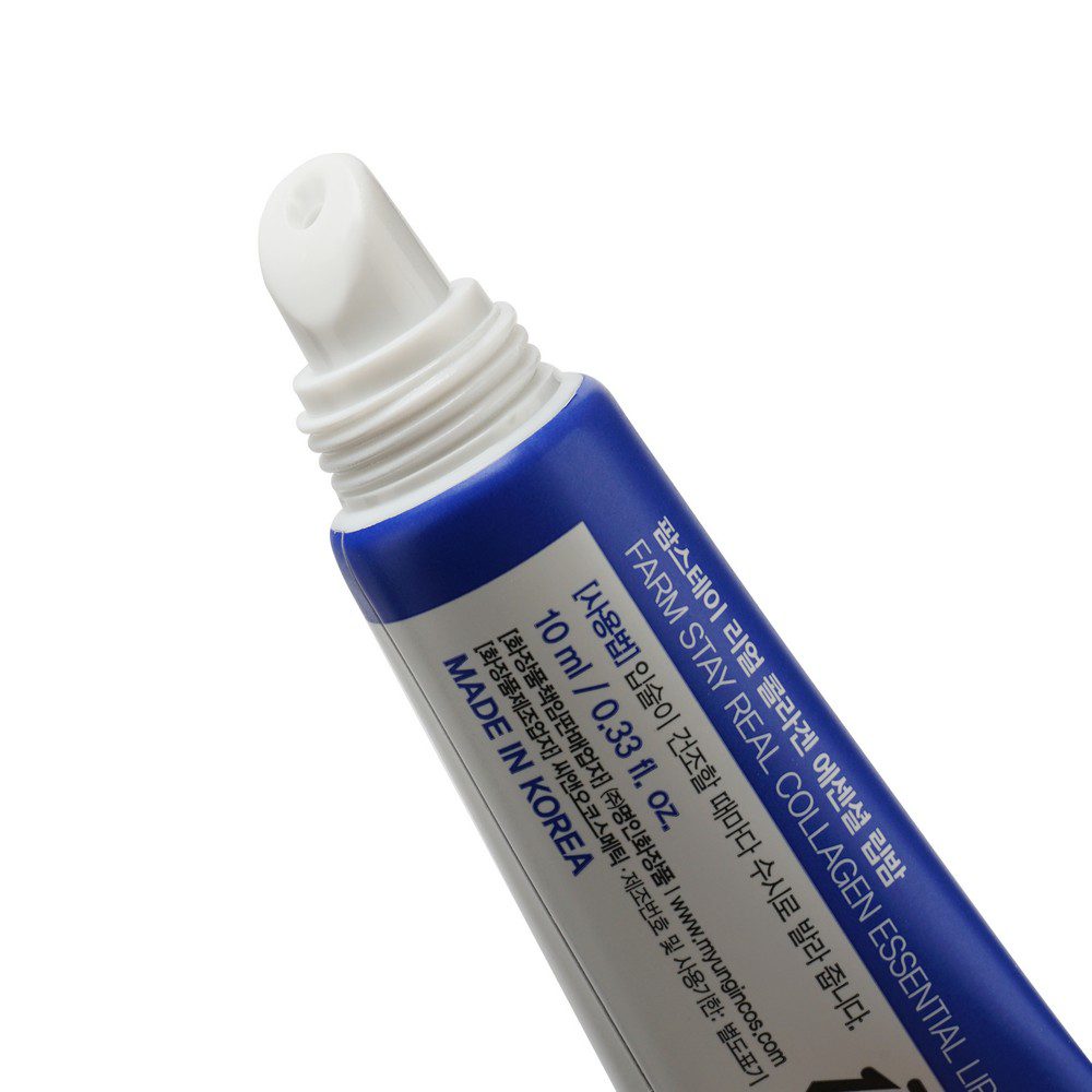 Farm Stay Real Collagen Essential Lip Balm — Бальзам для губ с коллагеном, 10ml