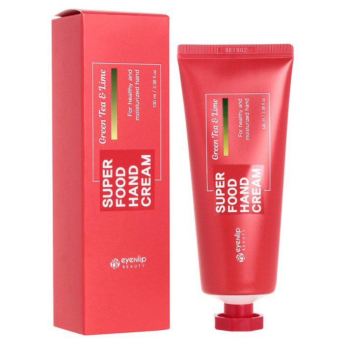 EYENLIP SUPER FOOD HAND CREAM #GREEN TEA & LIME Крем для рук с экстрактом зеленого чая и лайма 100мл