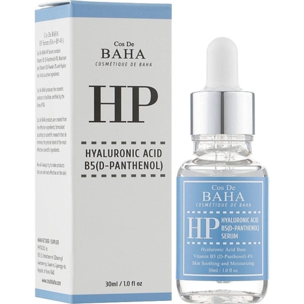 COS DE BAHA Hyaluronic+B5 Serum 30ml (HP),Серум с гиалуроновой кислотой и пантенолом 30 мл