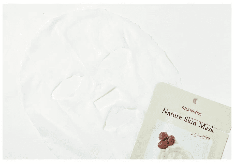 FOODAHOLIC NATURE SKIN MASK #SHEA BUTTER Тканевая маска для лица с маслом ши 25г