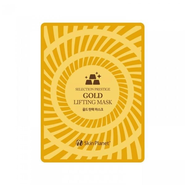 MIJIN Маска тканевая для лица с золотом лифтинг-эффект/Skin Planet GOLD LIFTING MASK 25гр