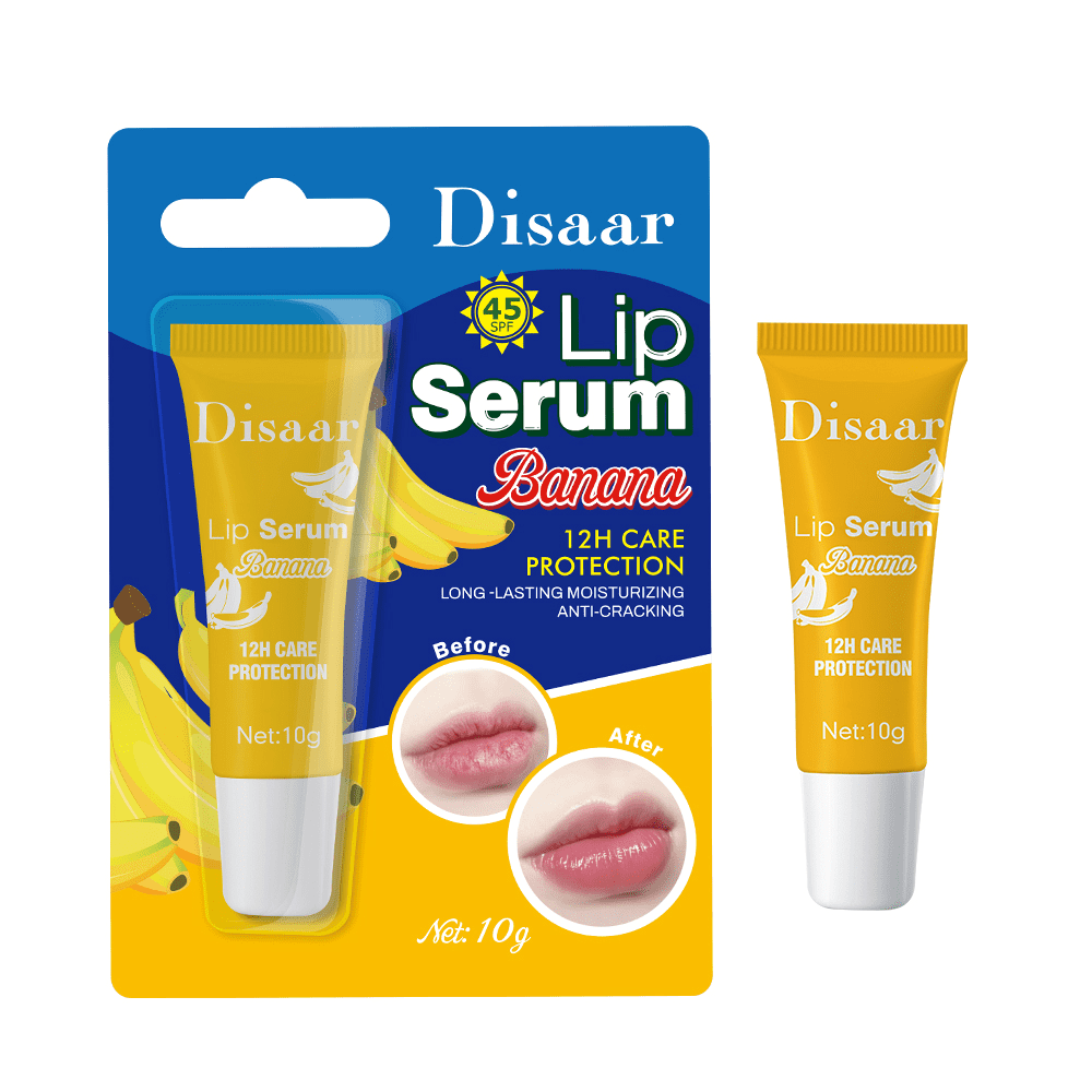 DISAAR Сыворотка для губ ЭКСТРАКТ БАНАНА Banana Lip Serum SPF 45, 10 г