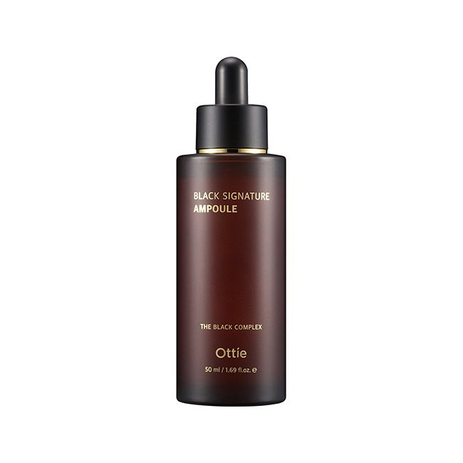 Ottie Black Signature Ampoule Cыворотка с комплексом керамидов и муцином улитки (50 мл)