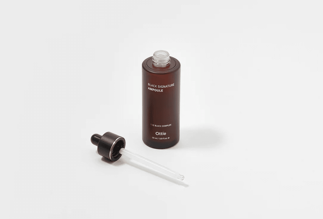 Ottie Black Signature Ampoule Cыворотка с комплексом керамидов и муцином улитки (50 мл)