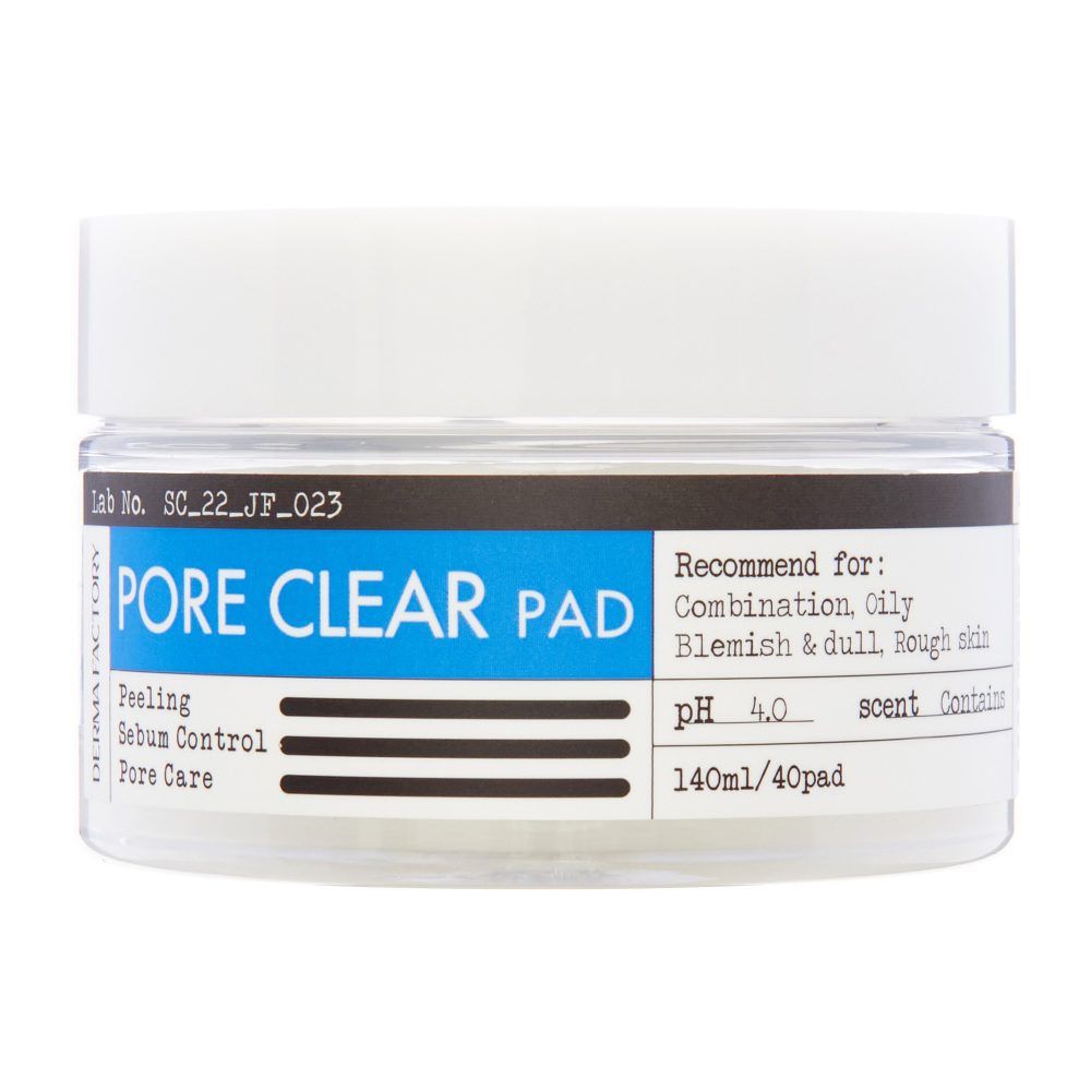 Derma Factory Пэды для лица очищающие — Pore clear pad, 40шт
