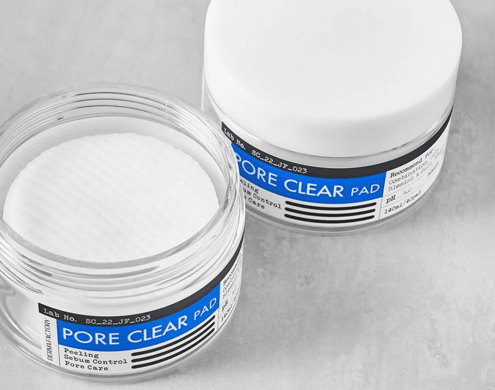 Derma Factory Пэды для лица очищающие — Pore clear pad, 40шт
