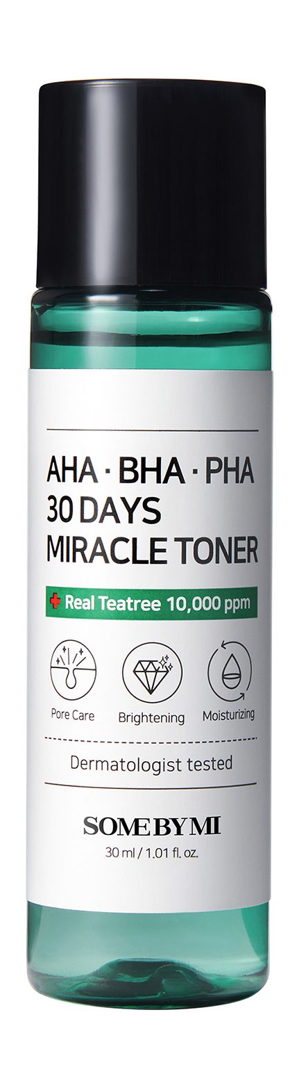 Some By Mi AHA-BHA-PHA 30 Days Miracle Toner 30ml Кислотный очищающий тоник для проблемной кожи