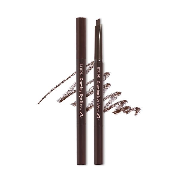 Etude House Drawing Eyebrow ’21 #3 Brown —  Карандаш для бровей с щеточкой №3 Коричневый