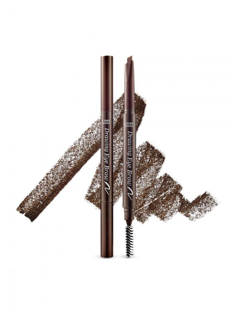Etude House Drawing Eyebrow ’21 #4 Dark Gray —  Карандаш для бровей с щеточкой №4 Темно-серый