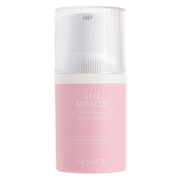 THE SAEM Маска для лица пузырьковая очищающая Gem Miracle Pink Pearl Bubble Mask_50g