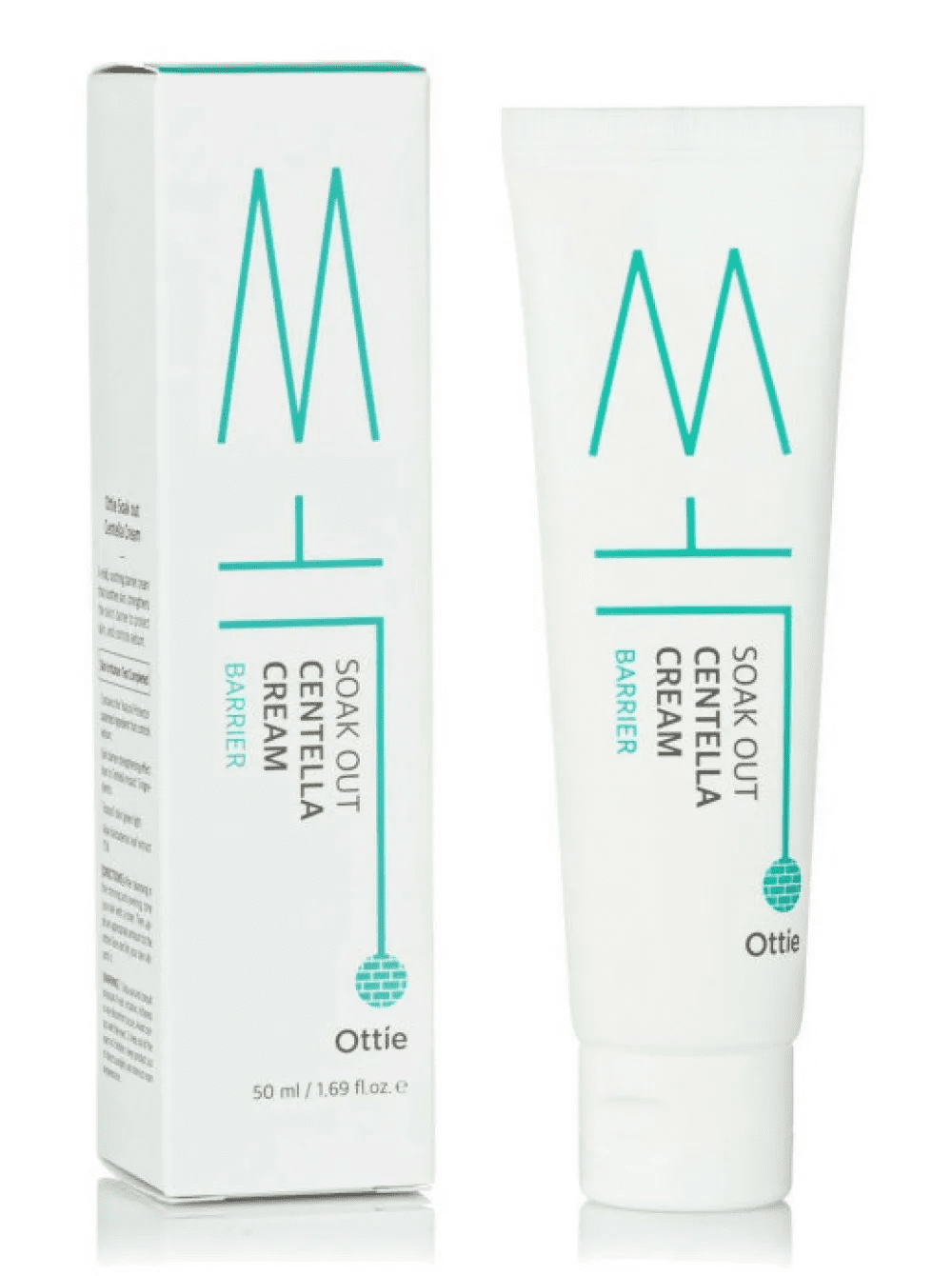 Ottie Soak Out Centella Cream Barrier Слабокислотный успокаивающий защитный крем (50 мл)