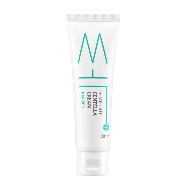 Ottie Soak Out Centella Cream Barrier Слабокислотный успокаивающий защитный крем (50 мл)